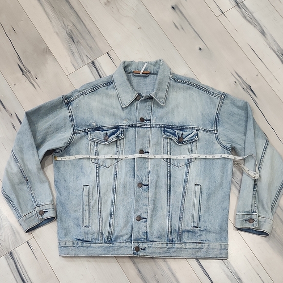 Free People Light Blue Jean Jacket - Picture 6 of 9